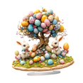 thumbnail image 3 of Adorno de de Pascua, adorno de mesa, decoración de regalos bonitos, acrílico plano 2D para fiesta, oficina, centro de mesa interior, 3 of 9