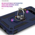 thumbnail image 2 of Compatible with Samsung S10, Extreme Protection Military Armor Dual Layer Protective Cover with 360 Degree Swivel Ring Kickstand Blue, 2 of 8