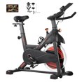 thumbnail image 2 of KFFKFF Fitness Bicycle, Home Cardio Adjustable Resistance Trainer, Quiet Belt-Driven Cycle, with Soft Seat, LCD Display, and Durable Flywheel for Indoor Workouts, 2 of 9