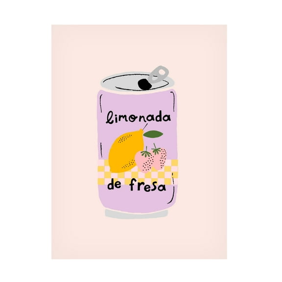 Trademark Fine Art Aislinn Simmonds Strawberry Lemonade Canvas Wall Art
