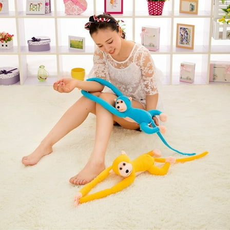 Plush Gibbon Doll Toy for Children 3-6 Year Old Plush Monkey Throw Pillow Toy gift for Children Birthday Christmas 60cm