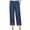 Dark Blue, variant on Casual Pants for Womens Cotton and Linen Plus Size Printing Elastic Loose Pants Straight Wide Leg Trousers Pocket Pant