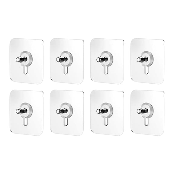 Drill Adhesive Hooks for Walls | Heavy Duty Self-Adhesive Hangers Without Nails | Holds Up to 5kg for Towels, Keys, Coats & More | Easy Install on Tile, Metal, Glass