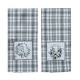 thumbnail image 2 of Modern Farm Cow and Sheep Plaid Appliqued Kitchen Tea Towels Set of 2, 2 of 3