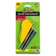 Gator 780805 80/120/220 Grit Zip Micro Small Area Sanding Kit, 12 Pieces