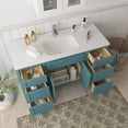 thumbnail image 4 of 54 in. W x 21 in. D x 32.5 in. H Bath Vanity Cabinet without Top in Sea Green, 4 of 5