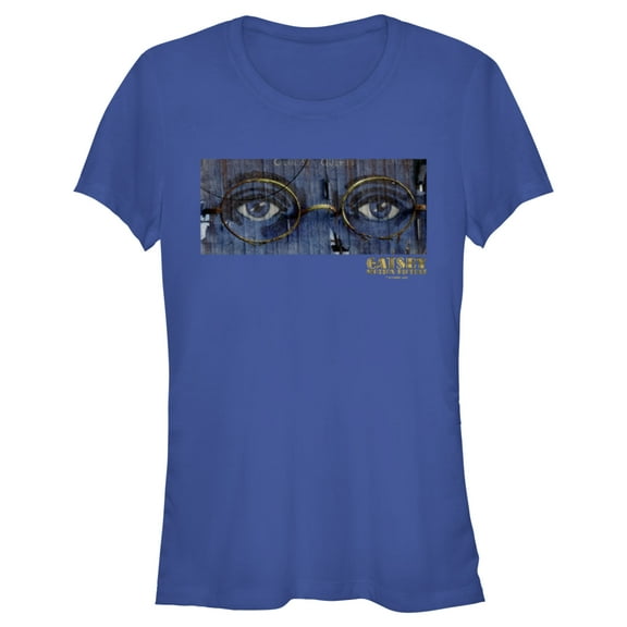 Junior's The Great Gatsby Eyes Billboard  Graphic Tee Royal Blue 2X Large