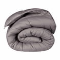 thumbnail image 2 of Superior Basketweave Plush Down Alternative Comforter, Full/ Queen, Charcoal, 2 of 13
