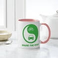 thumbnail image 6 of CafePress - SHARE THE ROAD Mug - 11 oz Ceramic Mug - Novelty Coffee Tea Cup, 6 of 6
