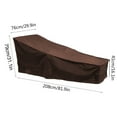 thumbnail image 3 of Garden Patio Furniture Cover Waterproof Outdoor Lounge Chair Protection Covers(Coffee), 3 of 8