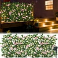 thumbnail image 2 of AMERTEER Expandable Fence with Solar Light String Stretchable Flower Privacy Fence Faux Ivy Fence Panel Backdrop Artificial Hedges Fence Screen Leaf Decor for Outdoor Garden Balcony Patio, 2 of 8