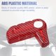 thumbnail image 3 of Cubierta de la manija del interruptor de extracción del techo rígido para Jeep Wrangler JL JLU 2018-2023 para decoración del pestillo del panel Freedom 6 piezas patrón de fibra de carbono rojo, 3 of 7