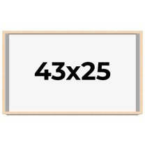 43x25 Frame Beige Real Wood Picture Frame Width 0.75 inches | Interior Frame Depth 0.5 inches |