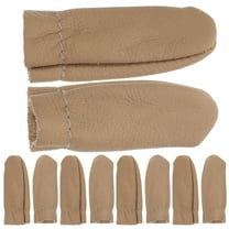 Uonlytech Finger Cot Thimble 20Pcs Leather for Needlework