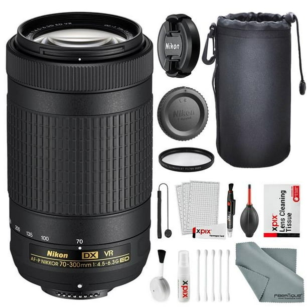 Nikon Nikon 062 B Kit587 Nfba Af P Dx Nikkor 70 300 Mm F 4 5 6 3g Ed Vr Lens With Uv Filter Walmart Com Walmart Com
