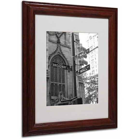 Matted art under acrylic in a wood frame