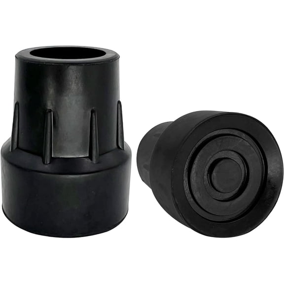 Replacement Cane Tips, Black, 1 inch