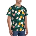 thumbnail image 2 of Vsdgher Tropical Fruit Print Men's Dry Fit Mesh Athletic Shirts Moisture Wicking Tennis T-Shirt Tops, 2 of 9