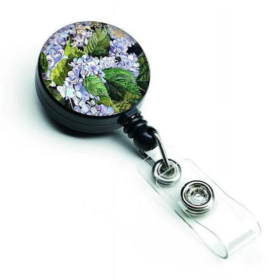 Carolines Treasures 8730BR Hydrangea Retractable Badge Reel