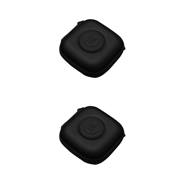 Estuche para auriculares Seitruly Caja cuadrada Soporte portátil Negro 2Conjunto