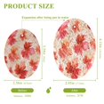 thumbnail image 2 of 3 Packs of Wood Pulp Cotton Dishwashing Sponge 3.54x2.56 Inch Dishwashing Sponge Household Cleaning Sponge Kitchen Utensils Clean Use Cartoon Red Maple Leaf, 2 of 7