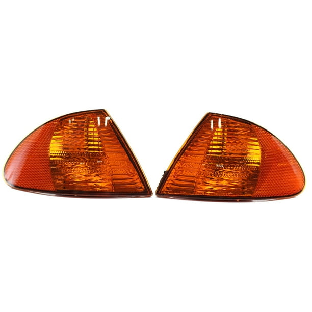 Pair Park Signal Corner Marker Lights Lamps Lenses for 3 Series E46 19982001 Sedan Wagon