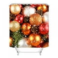 thumbnail image 4 of 4Pcs/set Christmas Shower Curtain Bath Mat Toilet Cover Mat Rug Christmas Home Bathroom Decorations, 4 of 8