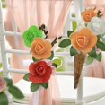 thumbnail image 2 of 100Pcs Fake Flower Head Realistic Artificial Rose Foam Flower Head with Gauze Mesh DIY Wedding Simulation Floral Decor, 2 of 6