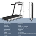 thumbnail image 2 of Gymax 2 in 1 Folding Treadmill  4.75HP Running Machine w/ APP & Remote Control Silver, 2 of 10