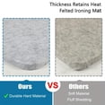 thumbnail image 4 of Wool Pressing Mat - 12" x 12" Quilting Ironing Pad, 100% Wool Portable Felted Wool Ironing Mat, 4 of 6