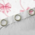 thumbnail image 4 of Manfei Cartoon Bowknot Blackout Curtains Set of 2 (52x84 Each),Ribbon Bowtie Bow Window Curtains,Pink White Curtains and Drapes For Girls,Microfiber Bedroom Decor, 4 of 6