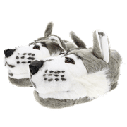 Gray Wolf Slippers - Small