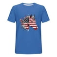 thumbnail image 4 of Jinhomg Mens Summer Tee Shirt 4Th July USA Flag Graphic T-Shirts Big And Tall Short Sleeve Crew Neck Tops 2025 American Star Striped Patriotic Pullover Blue XXXXL, 4 of 6