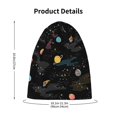 thumbnail image 4 of Xecao Galaxy Print Beanie Hat Toddler Girls Boys, Baby Hats Winter Warm Knitted Thermal, Kids Winter Caps, 4 of 7