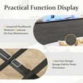 thumbnail image 2 of Fluest Twin Bed Frame with 2-Tier Storage Headboard, USB Port and LED Light, 4 Storage Drawers, Gray, 2 of 7