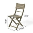 thumbnail image 4 of Weather-Resistant Foldable - Acacia Wood - Outdoor Use - Set of Two Chairs, 4 of 7