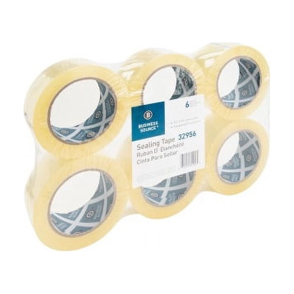 Business Source, BSN32956, Heavy-duty Packaging Tape, 6 / Pack, Clear
