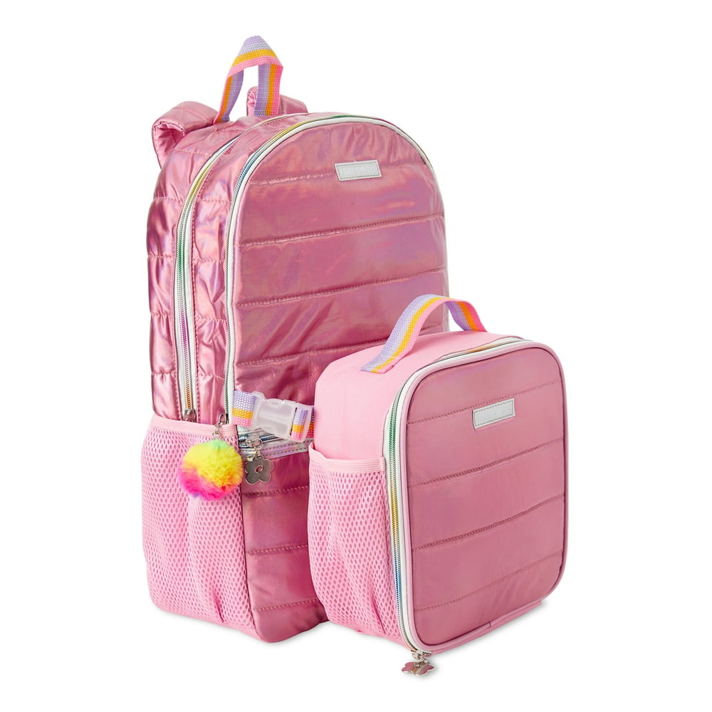 Limited Too Limited Too Quilted Backpack with Lunch Bag, Light Pink