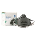 thumbnail image 1 of Reusable Respirator Dust Proof Rubber Breathable Washable Industrial Half Facepiece for Coal Mine Work 60PCS Filter Cotton, 1 of 5