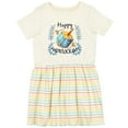 thumbnail image 3 of Inktastic Happy Hanukkah Dreidel and Laurels Girls Toddler Dress, 3 of 5