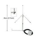 thumbnail image 3 of HYS 433Mhz Ground Plane Antenna GSM Aerial W/3M(9.8ft) RG58 Coaxial Cable SMA Male Plug/Mounting Bracket, 3 of 6