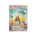 thumbnail image 2 of Happy Birthday to Basset Hound Kitten Party Balloons Cake Travel Passport Wallet Bassets Dog Breed Lovers Gifts Idea PU Leather Passport Holder Cover - 00027, 2 of 5