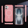thumbnail image 4 of Allytechgroup Carbon Fiber Case for iPhone 16, Slim Lightweight Magnetic Back Cover Support Wireless Charging Non-Slip Shockproof Anti-Scratch for iPhone 16 Women Men, Pink, 4 of 7