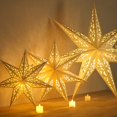 thumbnail image 2 of Colgante de estrella ahuecada de Navidad para el hogar, adornos navideños de Feliz Navidad, adornos de Año Nuevo 2023, 2024, 2 of 4