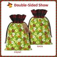 thumbnail image 2 of Wukai St. Patrick's Day3 Print Christmas Burlap Bags,Drawstring Christmas Burlap Goody Gift Candy Bags Xmas Burlap Treat Bags for Candy Wrapper Xmas Party Favors-Black, 2 of 8