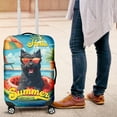 thumbnail image 4 of Hello Summer Scottish Terrier Pool Day on Watermelon Float Travel Luggage Cover Scottie Dog Lover Gifts Suitcase Dust Protective Decor - 13008, 4 of 5