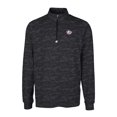 thumbnail image 2 of Men's Cutter & Buck Black TCU Horned Frogs Vault Big & Tall Traverse Camo Print Stretch Quarter-Zip Pullover Top, 2 of 3
