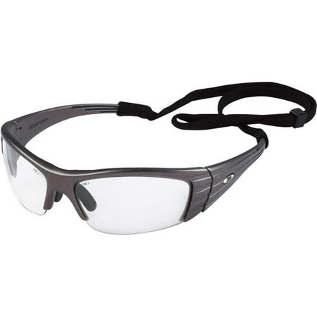 3M Fuel X2 High Performance Safety Eyewear, Gun Metal Gray frame, Clear lenses, 4/case
