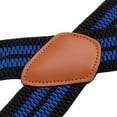thumbnail image 3 of Buyless Fashion Bretelles Robustes, Lot de 2 pour Hommes - Sangles Ajustables de 48 Pouces 1 1/2 Pouces - Dos en X avec Crochets Robustes, 3 of 7