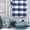 Blue/white, variant on Urban Villa Cotton Dinner Napkins Set of 12, 20x20 Inche Soft Premium Cotton Napkins, Hotel Quality Highly Absorbent, Reusable & Washable Table Dinner Napkins (Camel/White, Buffalo Checks)